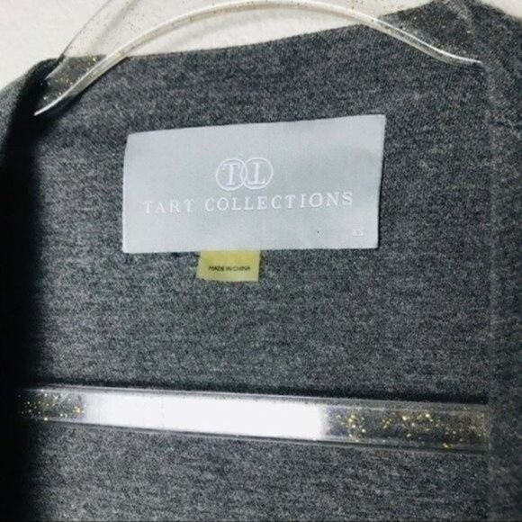 Tart Collection open front blazer XS BoxQ gray soft stretchy minimalist - Picture 3 of 4